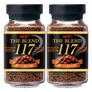 日本原装进口 UCC 悠诗诗 117冻干咖啡 90g*2瓶