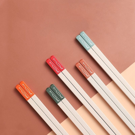 宏家 樱花雪月 抗菌筷子 5双装