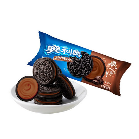 OREO 奥利奥 巧克力味夹心饼干 58g