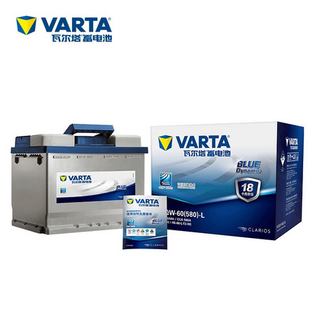 PLUS会员：VARTA 瓦尔塔 L2-400 汽车电瓶蓄电池 蓝标 12V