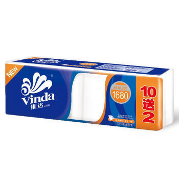 Vinda 维达 超韧系列 无芯卷纸 4层*140g*12卷