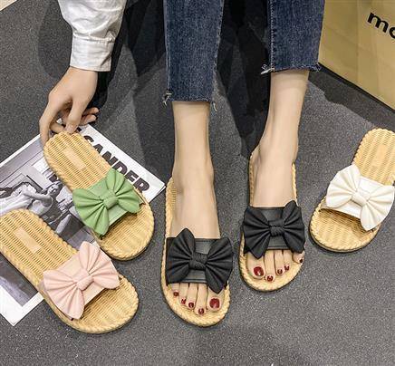 xvl 平底拖鞋 蝴蝶结凉拖