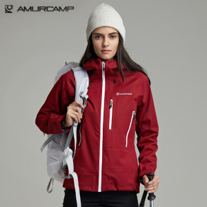 英国 Amurcamp 三层压胶1.5万防水 女户外冲锋衣 能抗暴雨