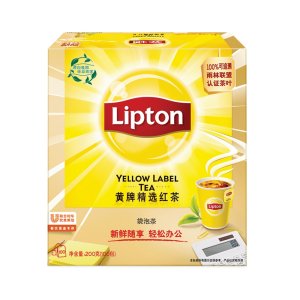 国际雨林联盟认证 立顿 黄牌精选红茶 100包 26.9元包邮
