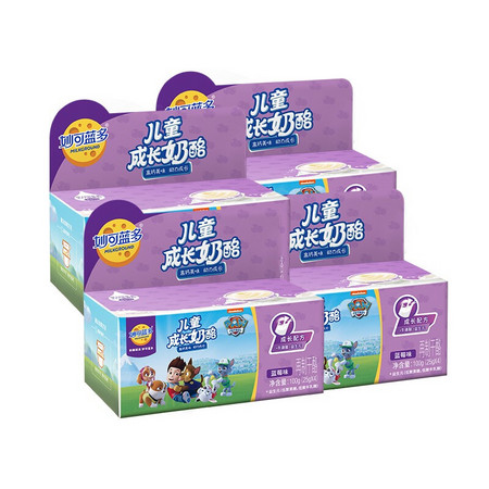 MILKGROUND 妙可蓝多 儿童成长奶酪芝士 蓝莓味 100g*4盒