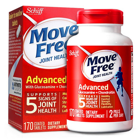 Move Free 益节 氨基葡萄糖维骨力 红瓶 170粒