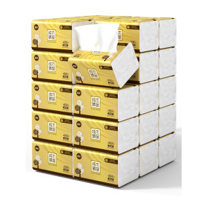 漫花 原生木浆抽纸 30包整箱 每包400张大容量