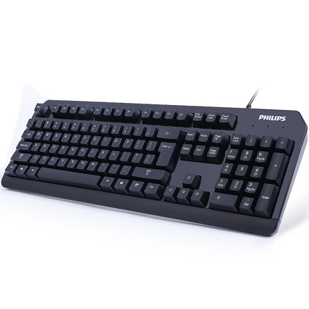 PHILIPS 飞利浦 USB有线键盘 104键