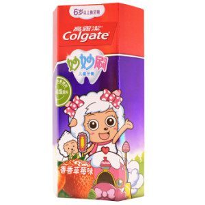 Colgate 高露洁 儿童牙膏 草莓 70g+黑人白酵素清新薄荷美白牙膏120g（共6.8元，黑人4.9元）