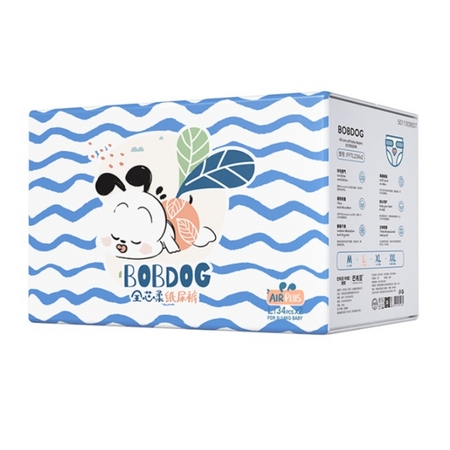 88VIP：BoBDoG 巴布豆 全芯柔系列 纸尿裤 L68片