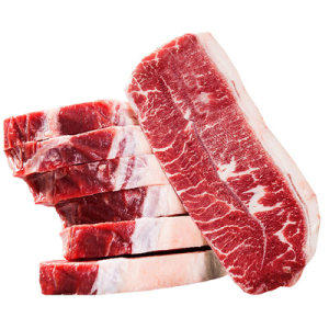 澳洲进口 谷饲100天 雪花牡蛎肉牛排 1200g 共8片