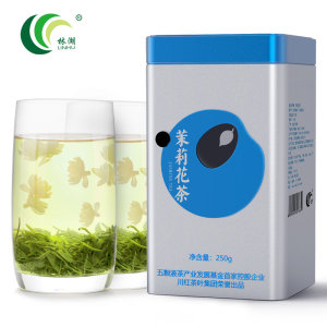 林湖 浓香型茉莉花茶 250g*2罐 铁罐装
