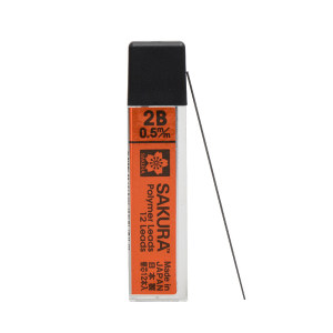 凑单品：樱花 2B自动铅笔笔芯 0.5mm