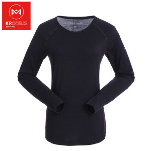 地球科学家 美丽奴羊毛混纺 女吸湿除臭速干T恤