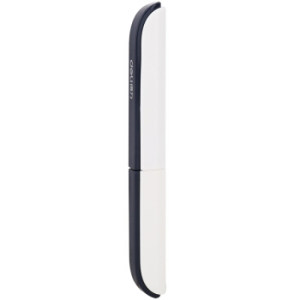 凑单品：deli 得力 0600 便携式自动摊开剪刀 白色