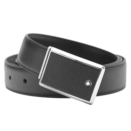 MONTBLANC 万宝龙 114421 黑色皮革腰带