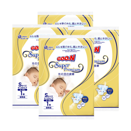 GOO.N 大王 光羽纸尿裤 S4片