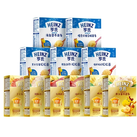 Heinz 亨氏 金装 儿童粒粒面 鸡肉味/鳕鱼西兰花味