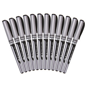 M&G 晨光 1.0mm黑色子弹头中性笔签字笔水笔 12支/盒AGP13604