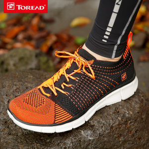 探路者 一体飞织鞋面 女透气户外越野跑步鞋 109元包邮