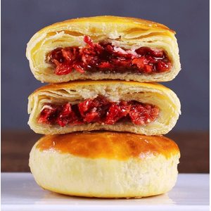 云南特产 玫瑰鲜花饼 300g/10枚 独立小袋包装 15.9元包邮