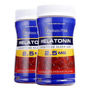 普丽普莱 褪黑素软糖 60粒*2瓶 安神助眠 58元61预售价