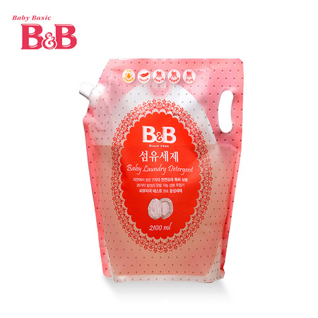 PLUS会员：B&B 保宁 婴幼儿服装洗衣液 袋装 2100ml