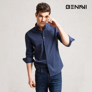 良品臻选店铺 本米 男100支高支纯棉修身衬衣