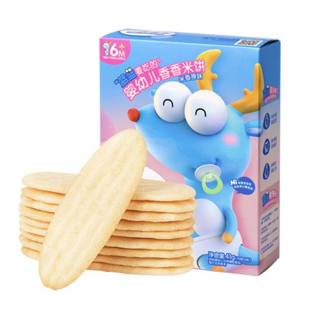 小鹿蓝蓝 婴儿米饼 41g 原味