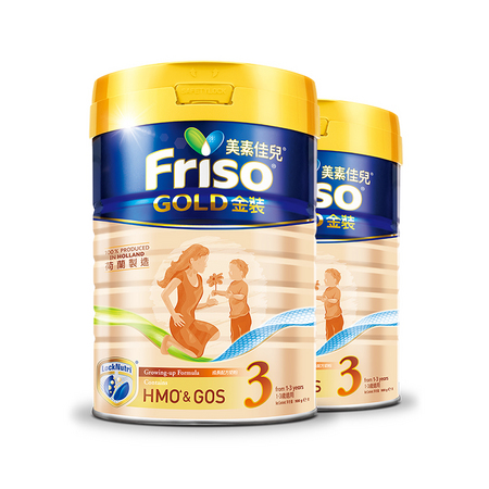 88VIP：Friso 美素佳儿 金装 幼儿配方奶粉 3段 900g*2罐