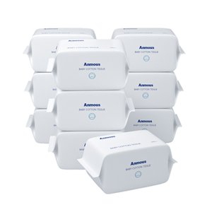 德国 安慕斯 干湿两用婴儿棉柔巾100*10包