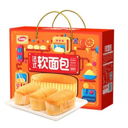88VIP：达利园 软面包香橙味 600g