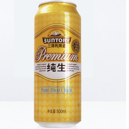 88VIP：SUNTORY 三得利 啤酒金纯生500ml*12听