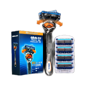 Gillette 吉列 锋隐致顺 剃须刀套装（1刀架+5刀头）+赠剃须泡210g