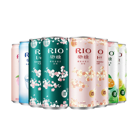 88VIP：RIO 锐澳 鸡尾酒 樱花季节 限定新品 330ml*8罐装