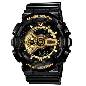 日本原产 卡西欧 G SHOCK系列 GA-110GB-1A 限量黑金悟空版运动手表