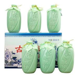 中国黄酒第一品牌 古越龙山 八年陈 绍兴黄酒花雕酒 500ml*6瓶