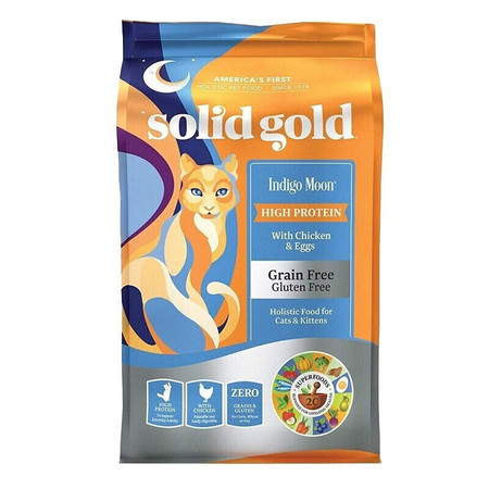 PLUS会员：solid gold 素力高 猫粮 12磅/5.4kg 260元