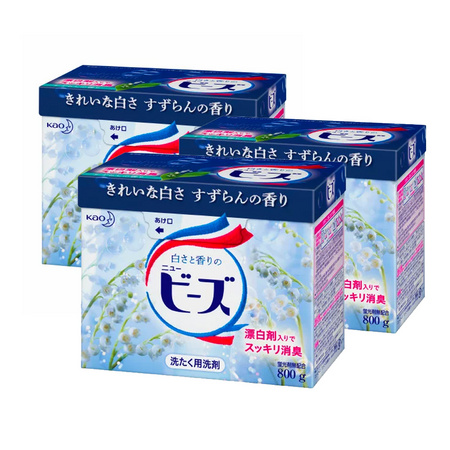 88VIP：Kao 花王 铃兰花香洗衣粉 800g*3