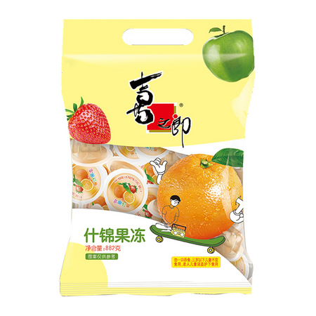 88VIP：XIZHILANG 喜之郎 什锦果汁果冻 882g