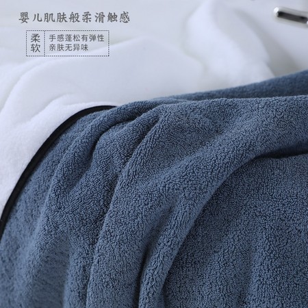 呼吸37度 加大加厚浴巾 珊瑚绒60*120 1条