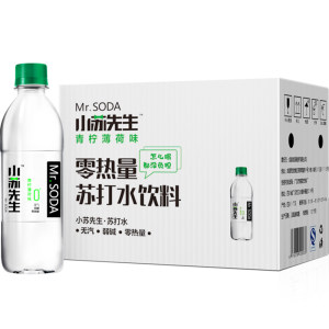 小苏 青柠薄荷苏打水饮料 360ml*12瓶