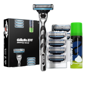 21日8点：Gillette 吉列 锋速3经典套装 （1刀架+7刀头+50g须泡 ）