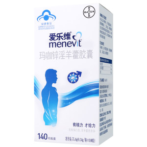 拜耳 爱乐维 玛咖锌淫羊藿胶囊 140粒 提升男性功能 119元礼遇价 赠植护