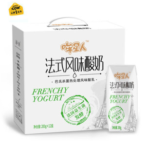 认养一头牛 法式风味常温酸奶 200g*12盒