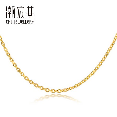 CHJ JEWELLERY 潮宏基 CX0001217900 黄金十字项链 3.2g