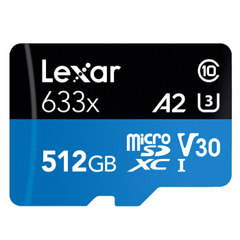 Lexar 雷克沙 633X MicroSDXC TF存储卡 512GB