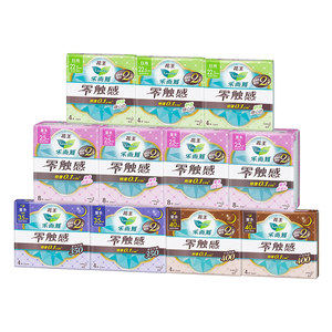 日本花王 乐而雅 零触感卫生巾 全周期 60片