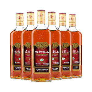 古越龙山 金盖版5年陈 绍兴花雕酒 500ml*6瓶 礼盒装