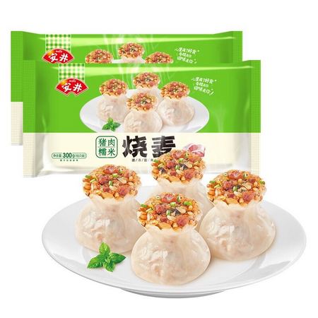 PLUS会员：Anjoy 安井 猪肉糯米烧麦 300g*2